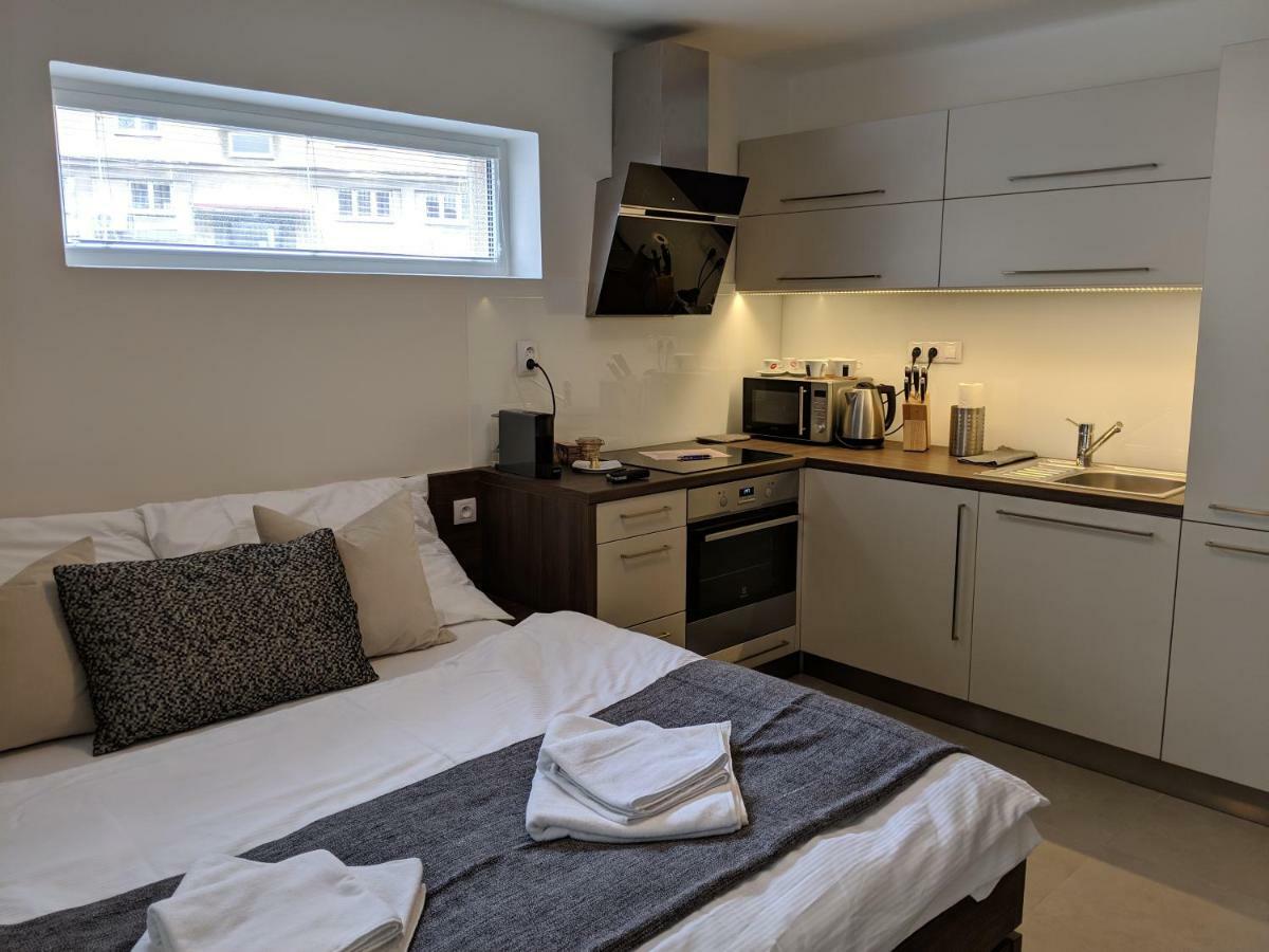 Ap10 - Apartments 4U Brezinova "Overnight Simply" Hradec Kralove Bagian luar foto